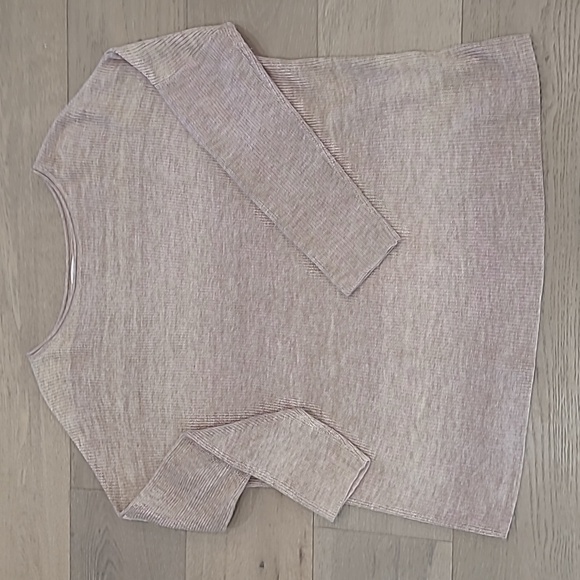 J. Jill Sweater Women's Med Neutral Tan/Brown Scoop Neck Oversized Knit Sweater - Picture 1 of 7